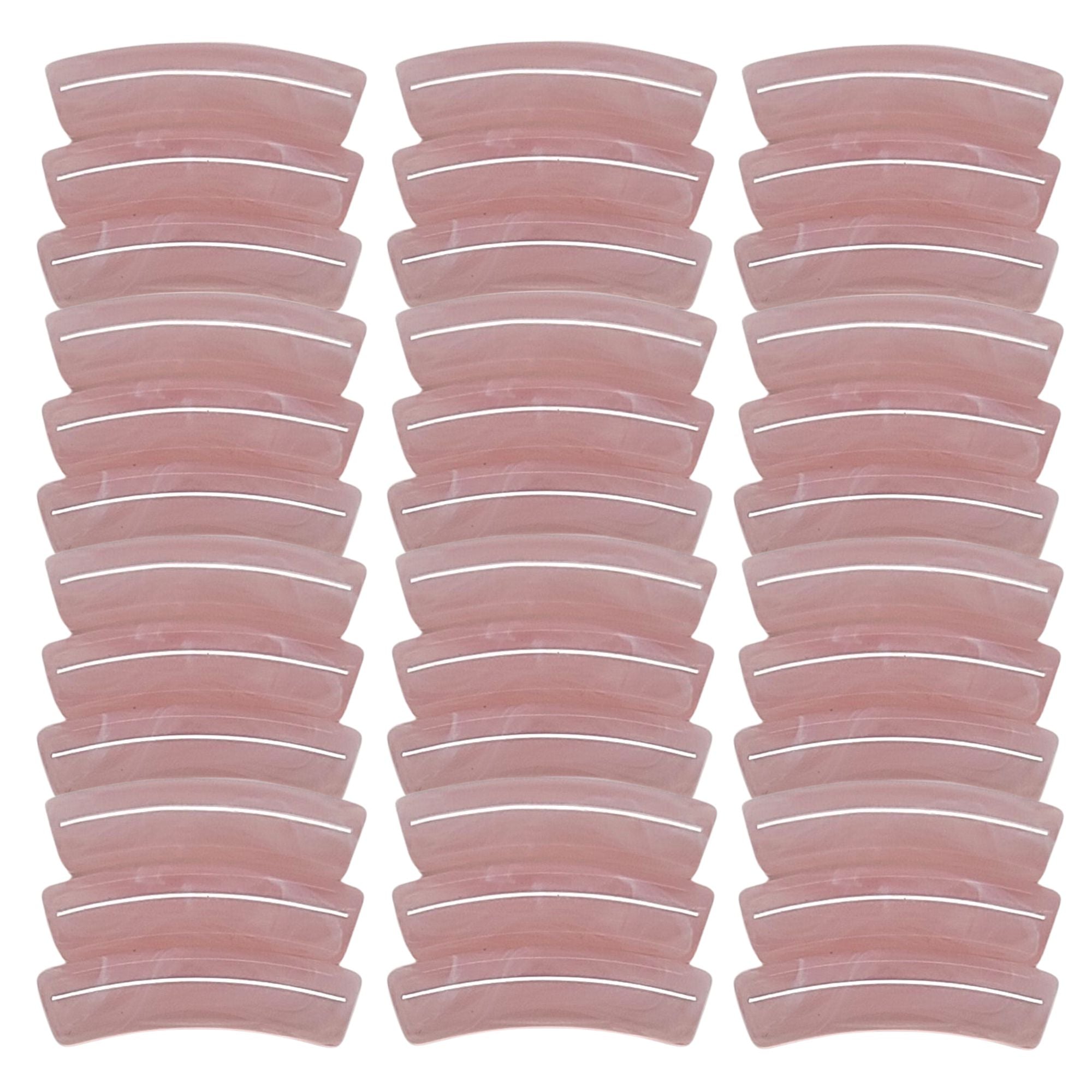 ARTSHOP Tiny Tubes 12 tube incurvé agate rose 5mm x10
