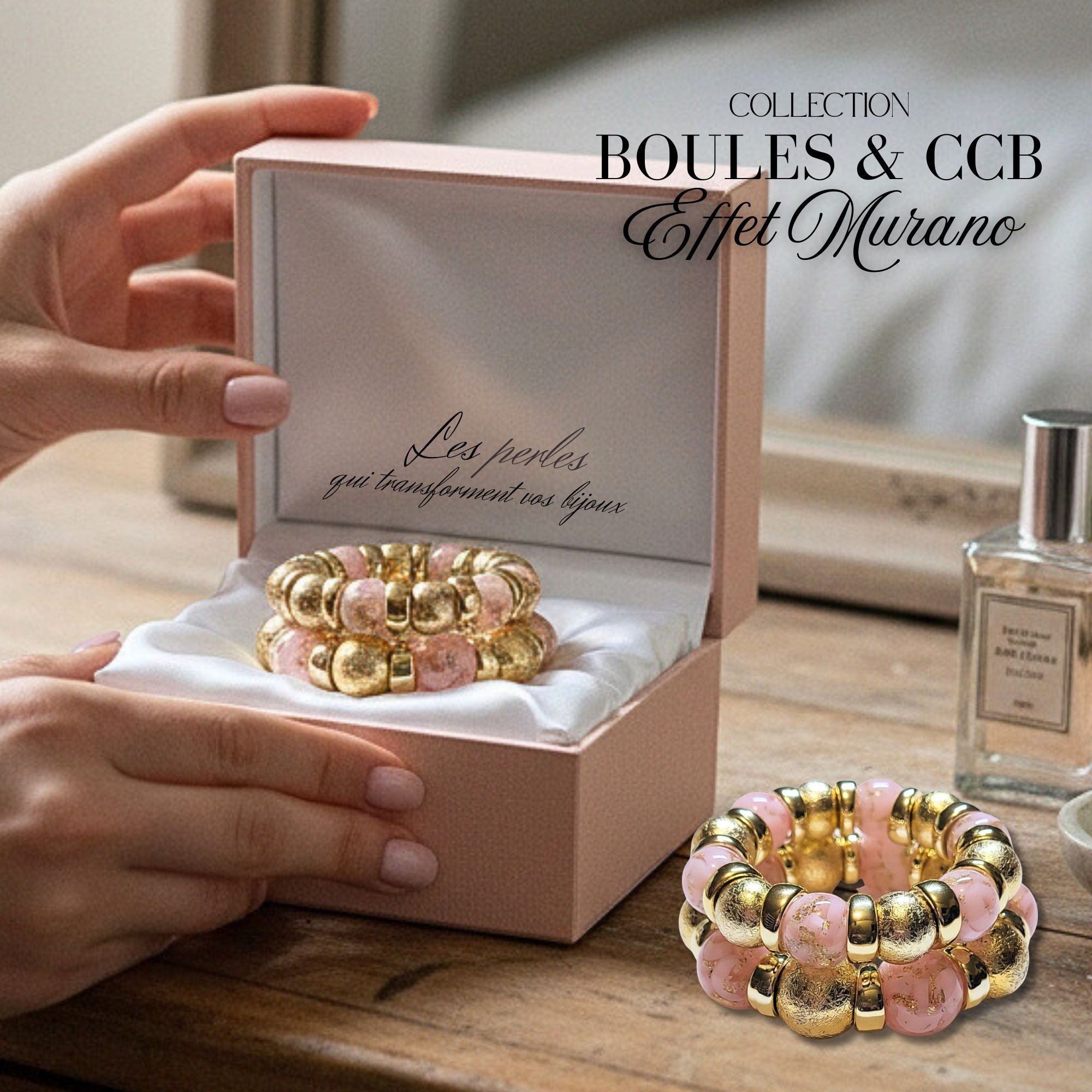 ARTSHOP Boules 20MM 314 Perle Murano Rose Clair x1