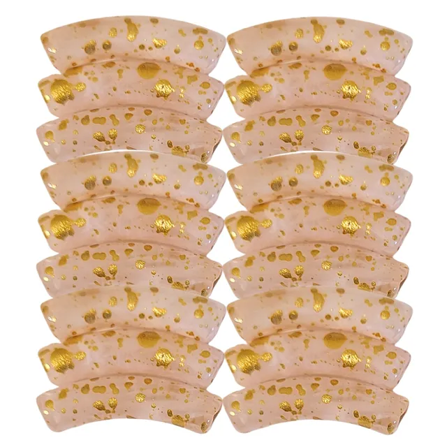 ARTSHOP Tubes 8MM 216 Quartz rose perle résine x6
