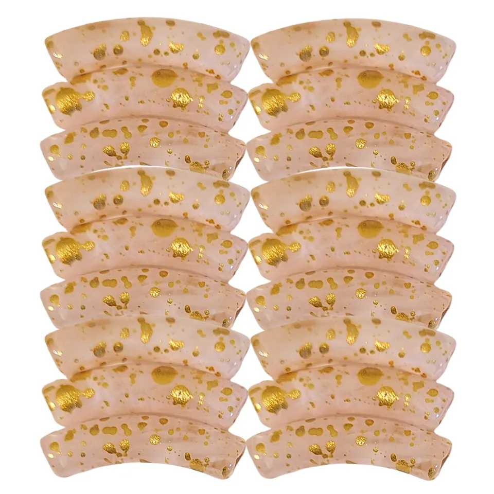 ARTSHOP Tubes 8MM 216 Quartz rose perle résine x6