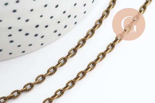 Gingerlily G9985 chaîne forçat bronze 5,8mm 5 mètres
