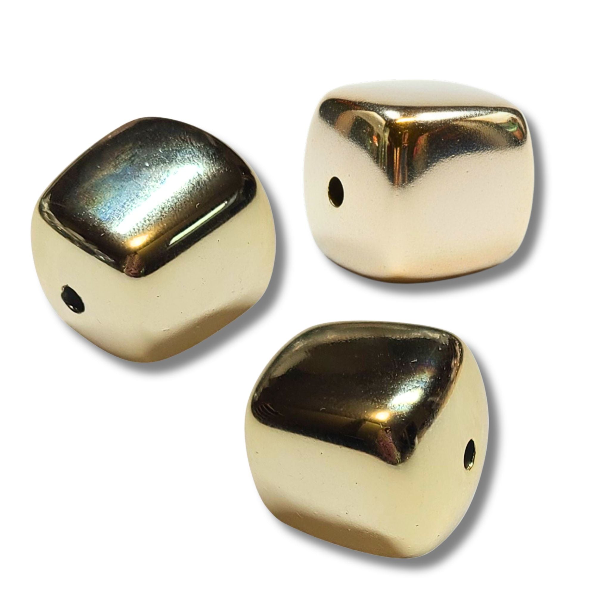 ARTSHOP Séparateurs cube CCB doré 20mm x1 perle
