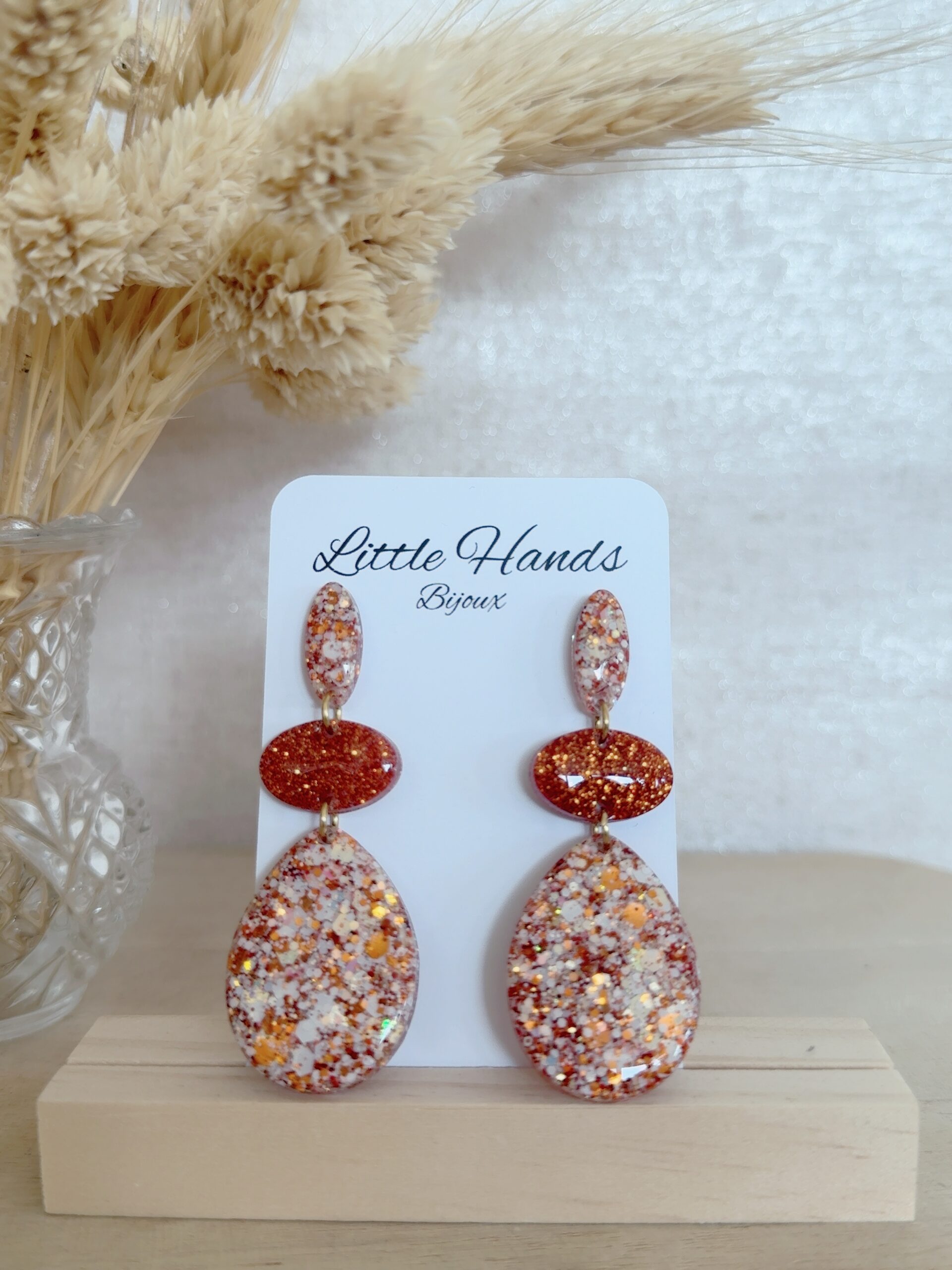 Little Hands Bijoux Divine boucles d'oreilles Pêche Melba