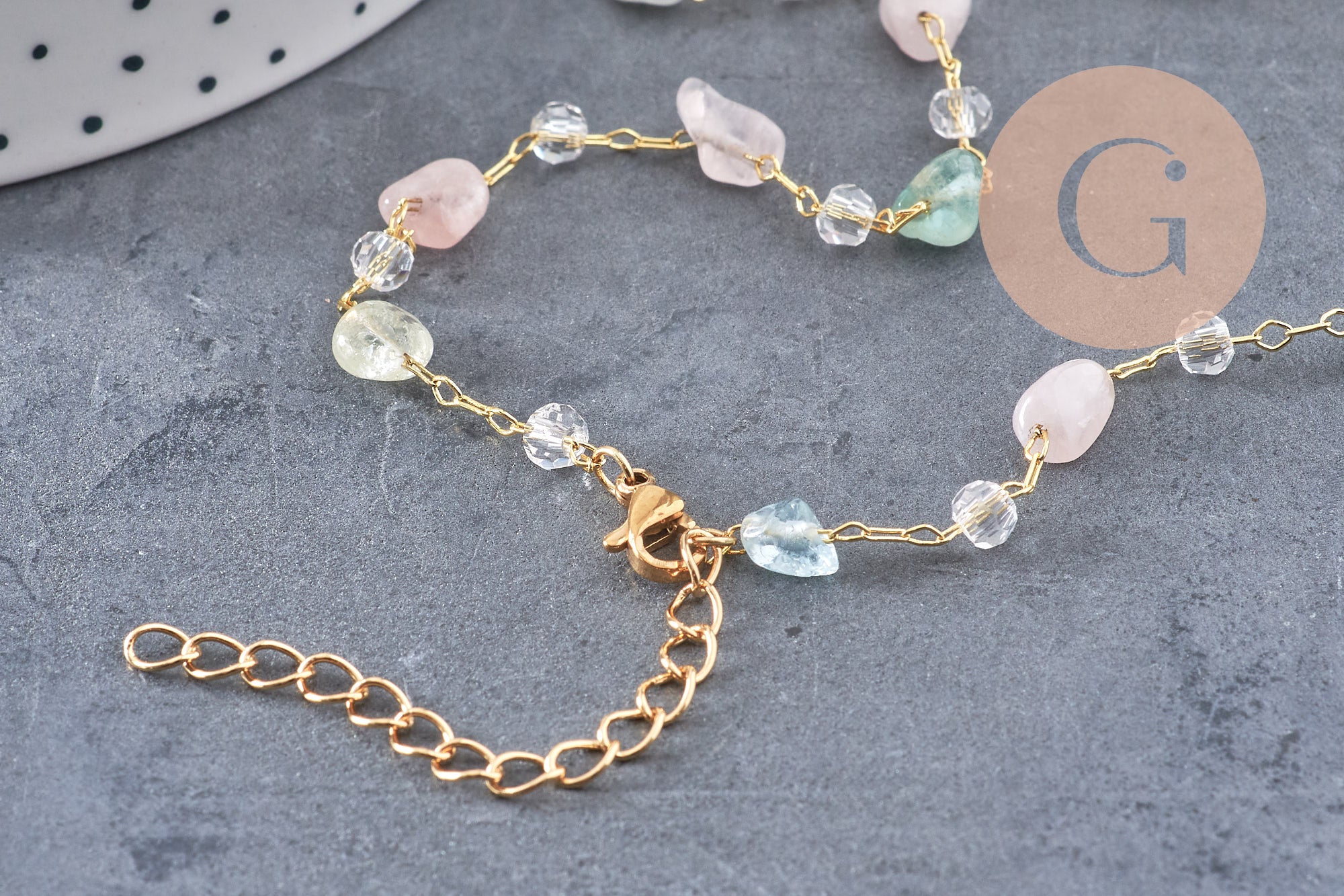 Gingerlily Chaînes pour bijoux DIY G10921 chaîne collier dore 39,5cm