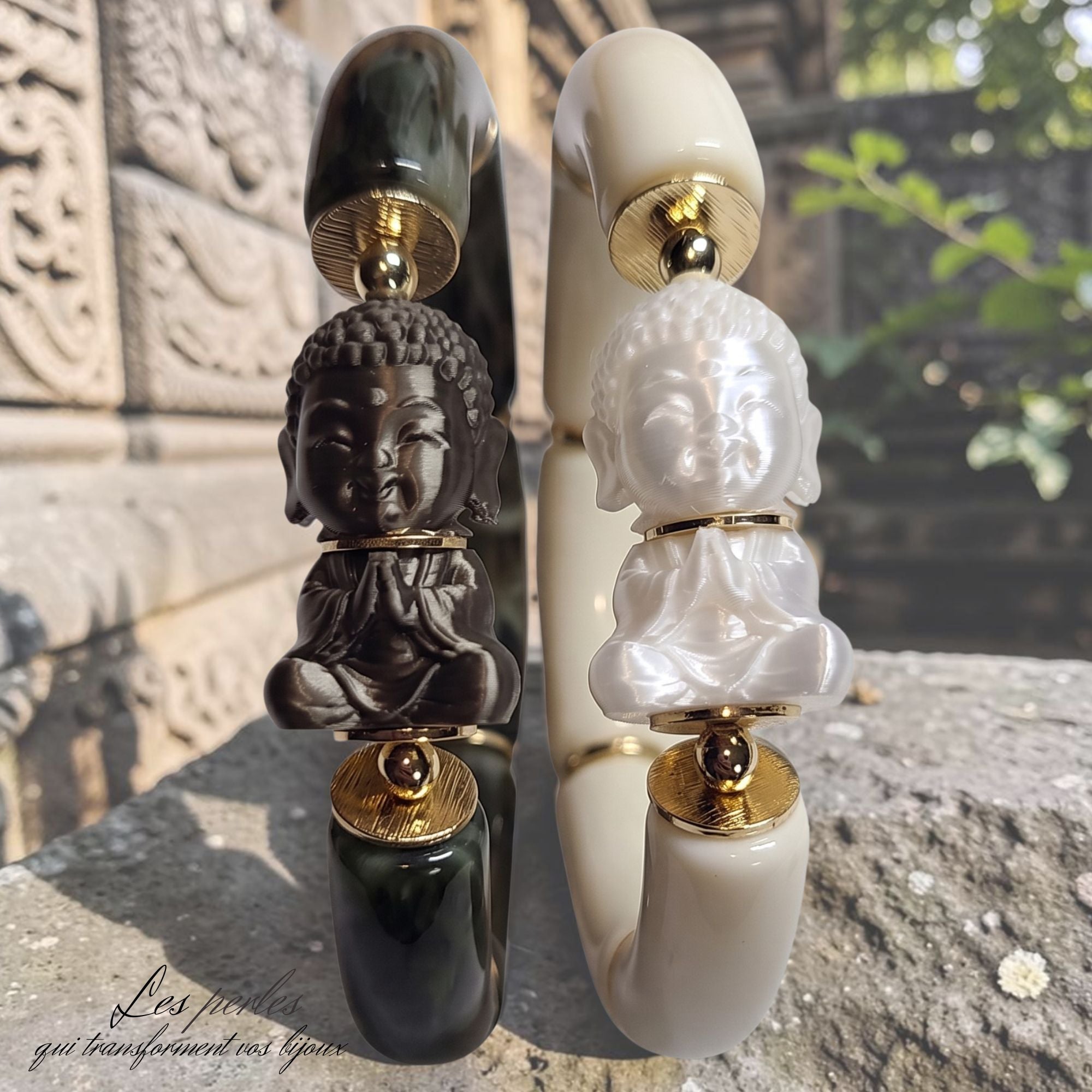 ARTSHOP Bijoux en KITS bracelet Karma Bouddha Rosé kit à monter