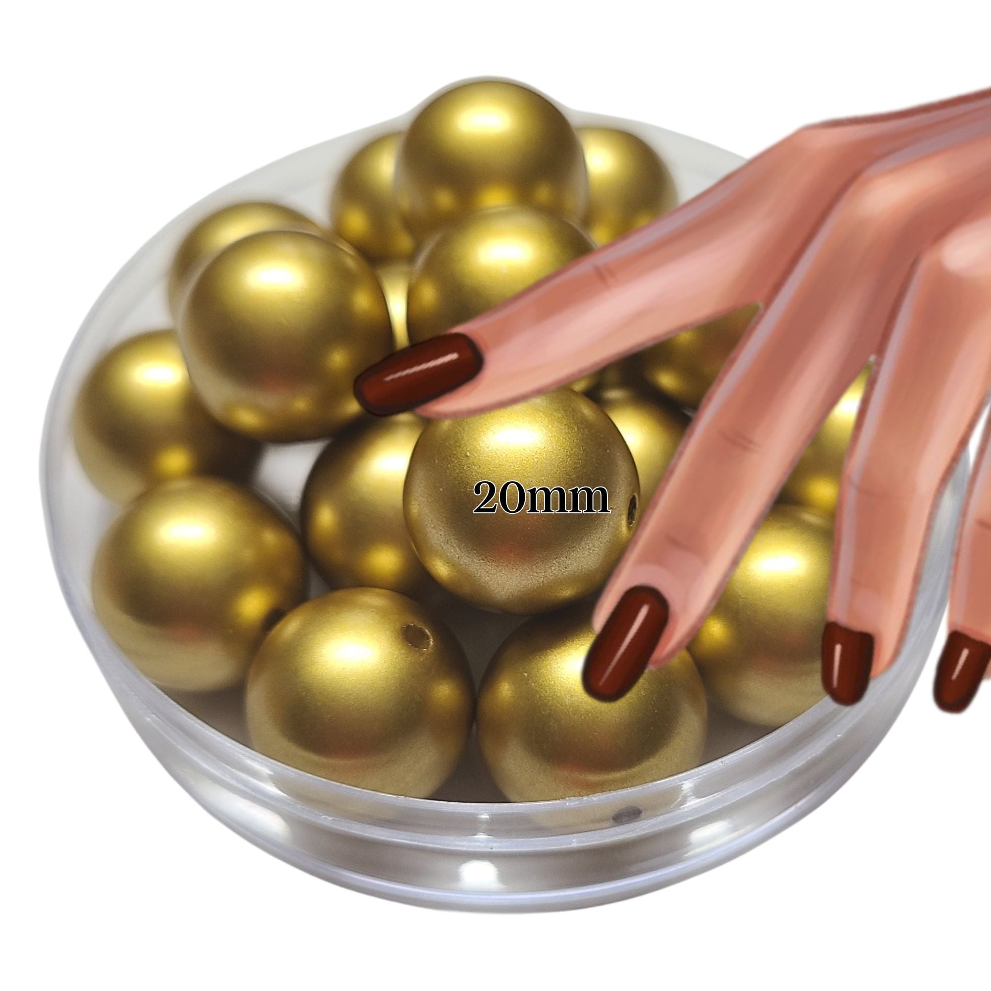 ARTSHOP Boules 20MM 44 satin doré brillantes x10 boules