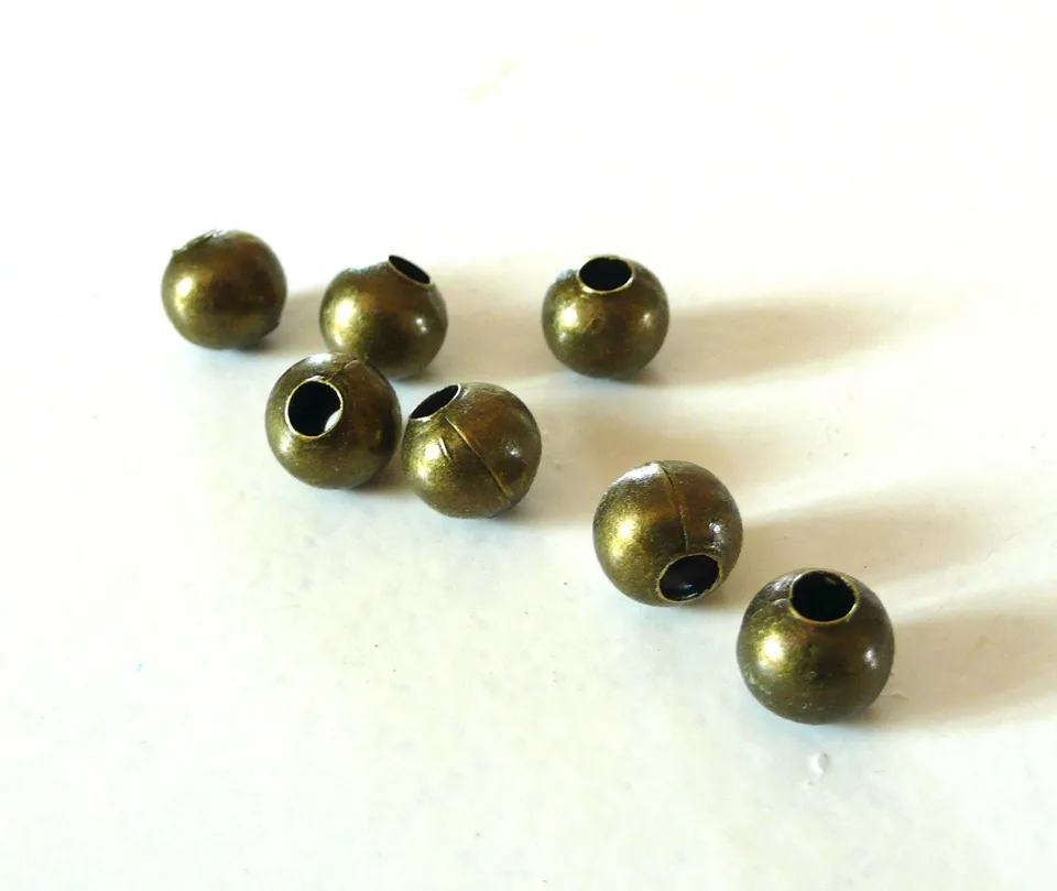 Gingerlily perles rondes bronze 10mm x10