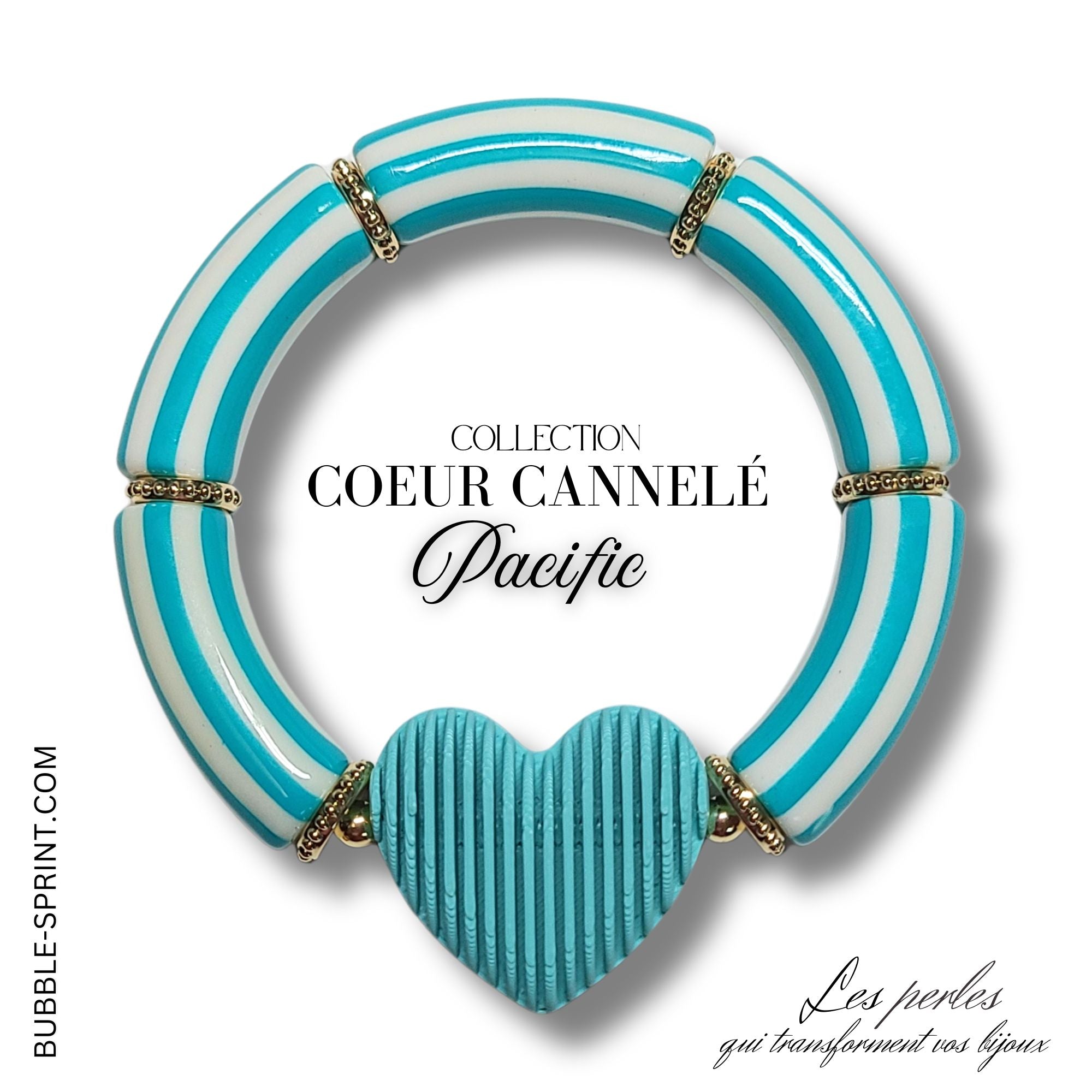 ARTSHOP Cœurs Cannelés Bracelet Pacific kit acrylique