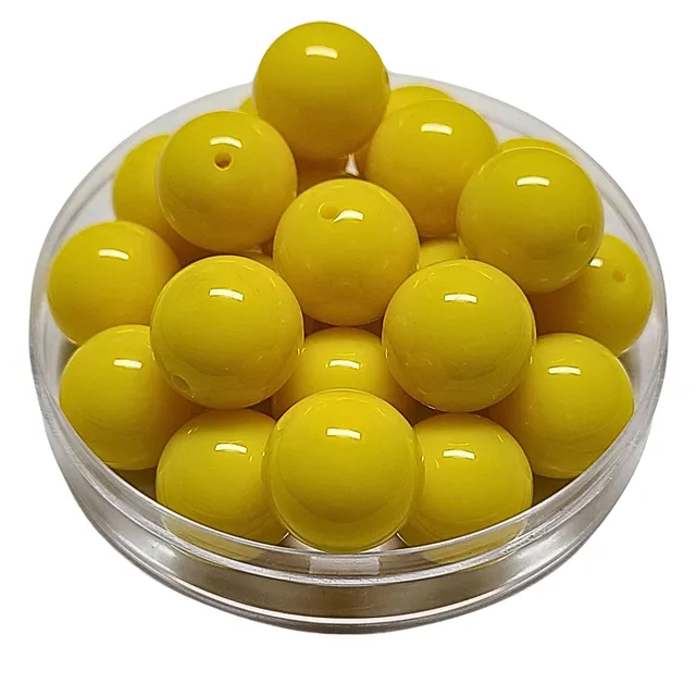 ARTSHOP Boules 20MM 92 Banane perle acrylique x1 brillante