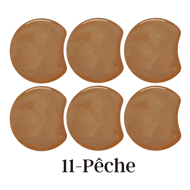 ARTSHOP Palets LUNE MOON 11 palet incurvé pêche marbré