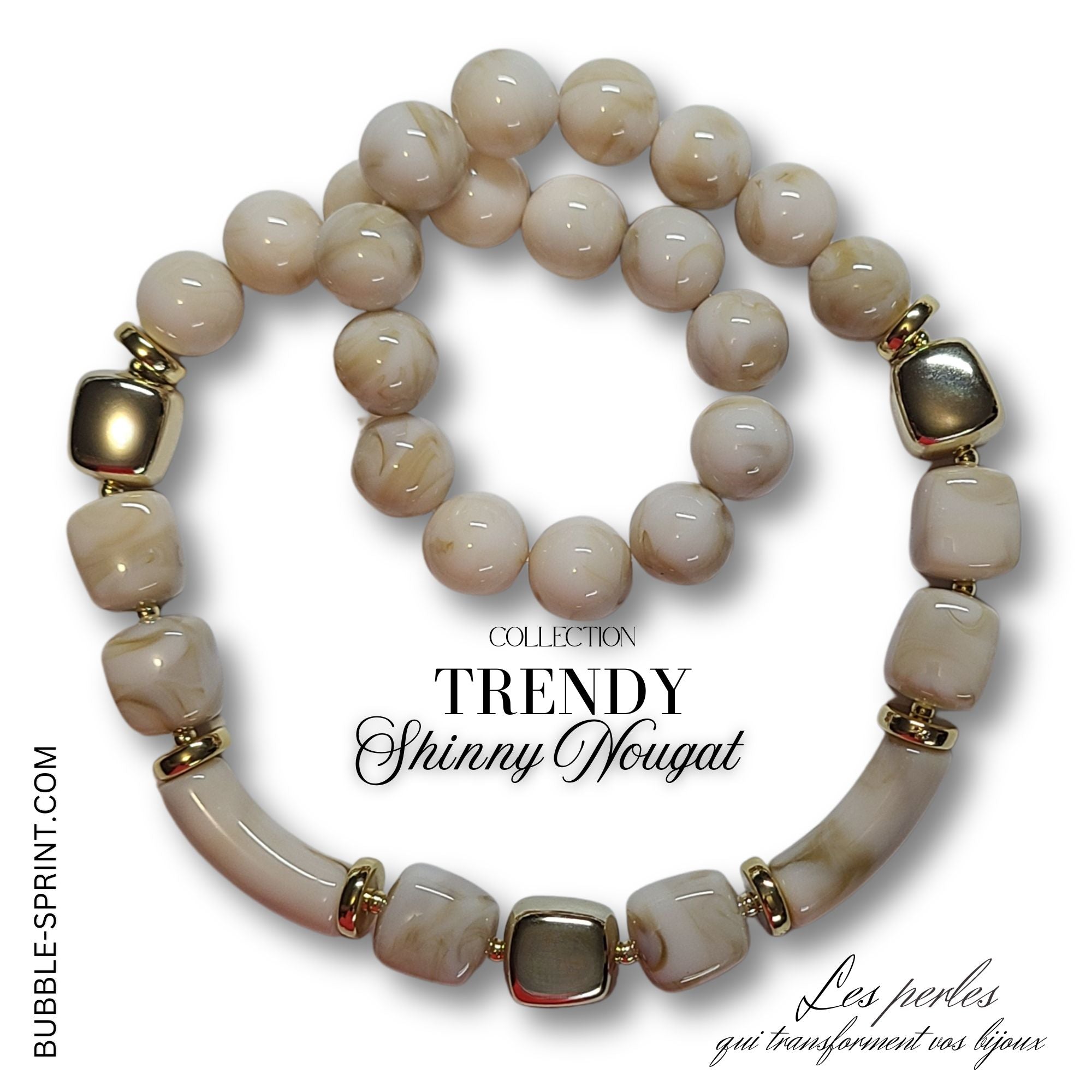 ARTSHOP Trendy Collier Shinny Nougat + kit 48 cm à monter