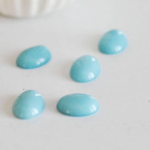 Gingerlily Pierres DIY cabochon jade turquoise ovale 18x13mm G591
