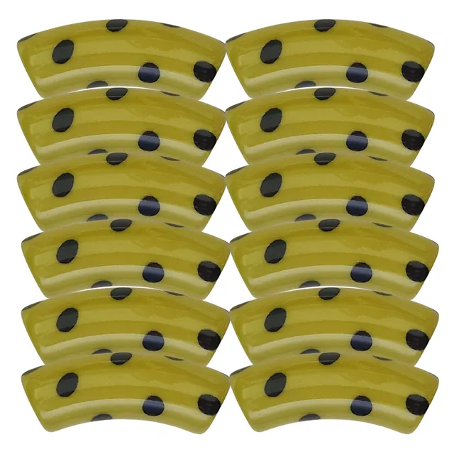 ARTSHOP Tubes Design 410 perle tube pois olive 12mm x6