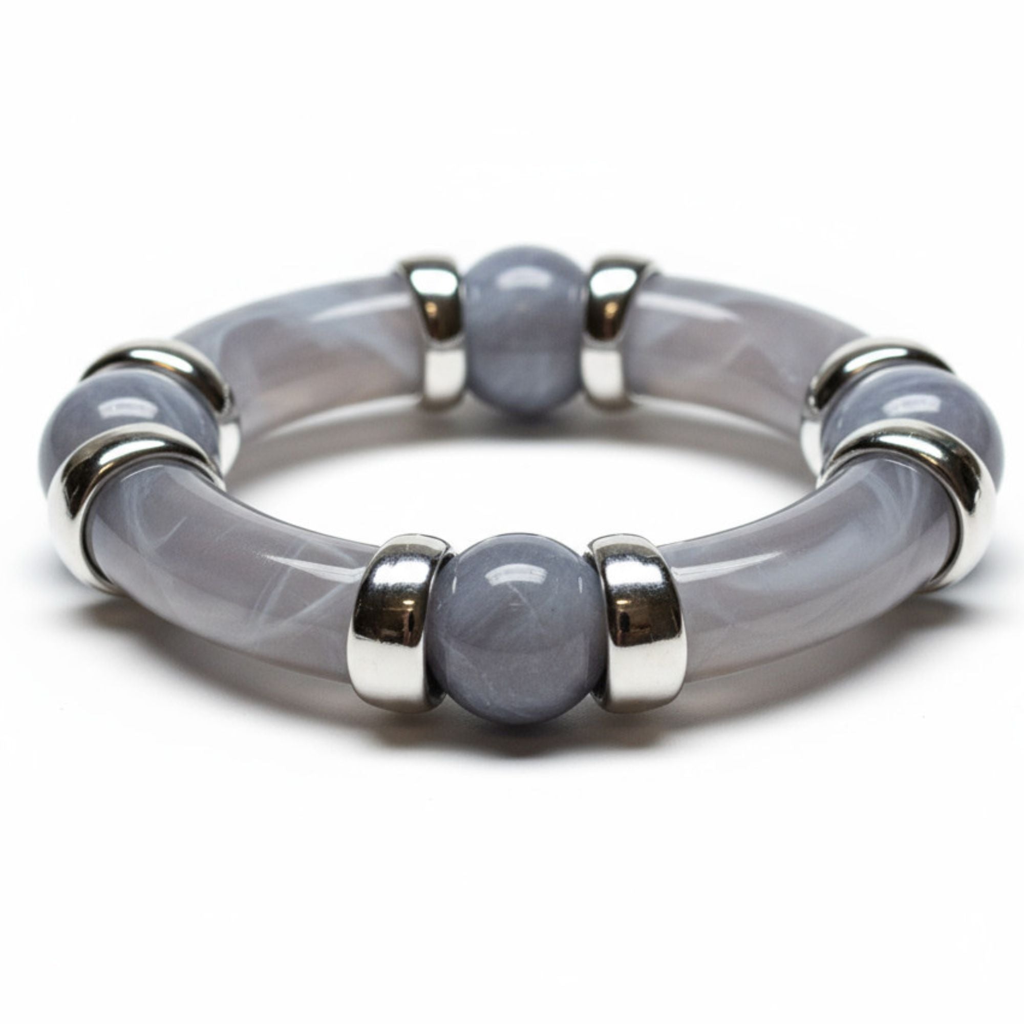 ARTSHOP Séparateurs CCB53 perles argent incurvé x10