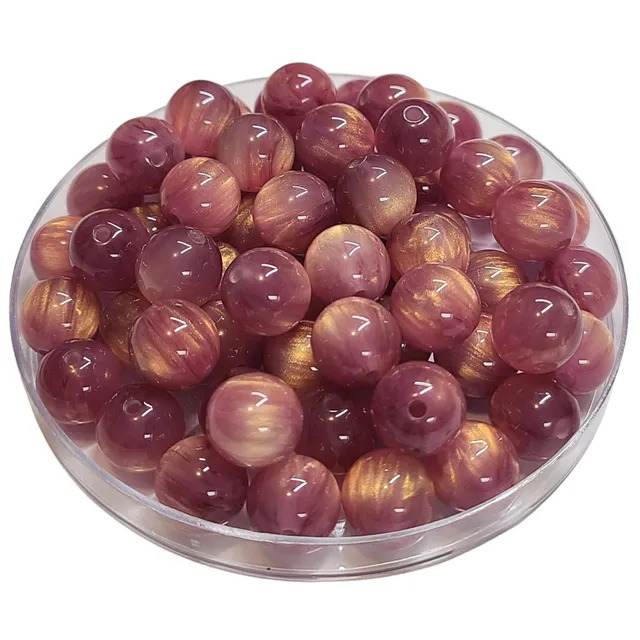 ARTSHOP Boules 352 perle prune scintillante 12mm x20