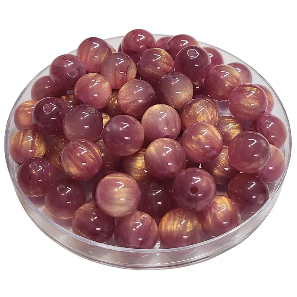 ARTSHOP Boules 352 perle prune scintillante 12mm x20