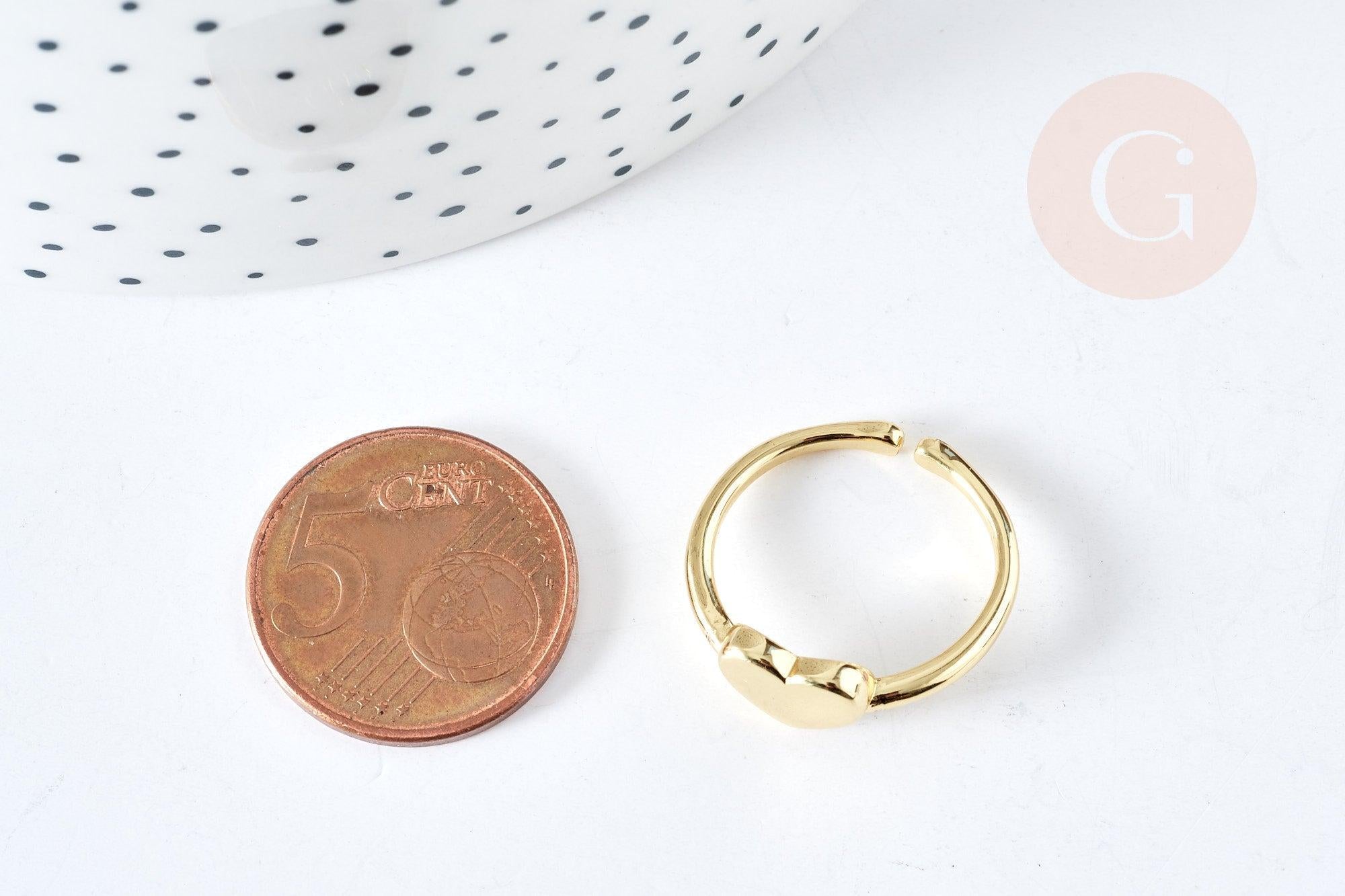 Gingerlily Apprêts Cœur G8442 bague réglable 18mm