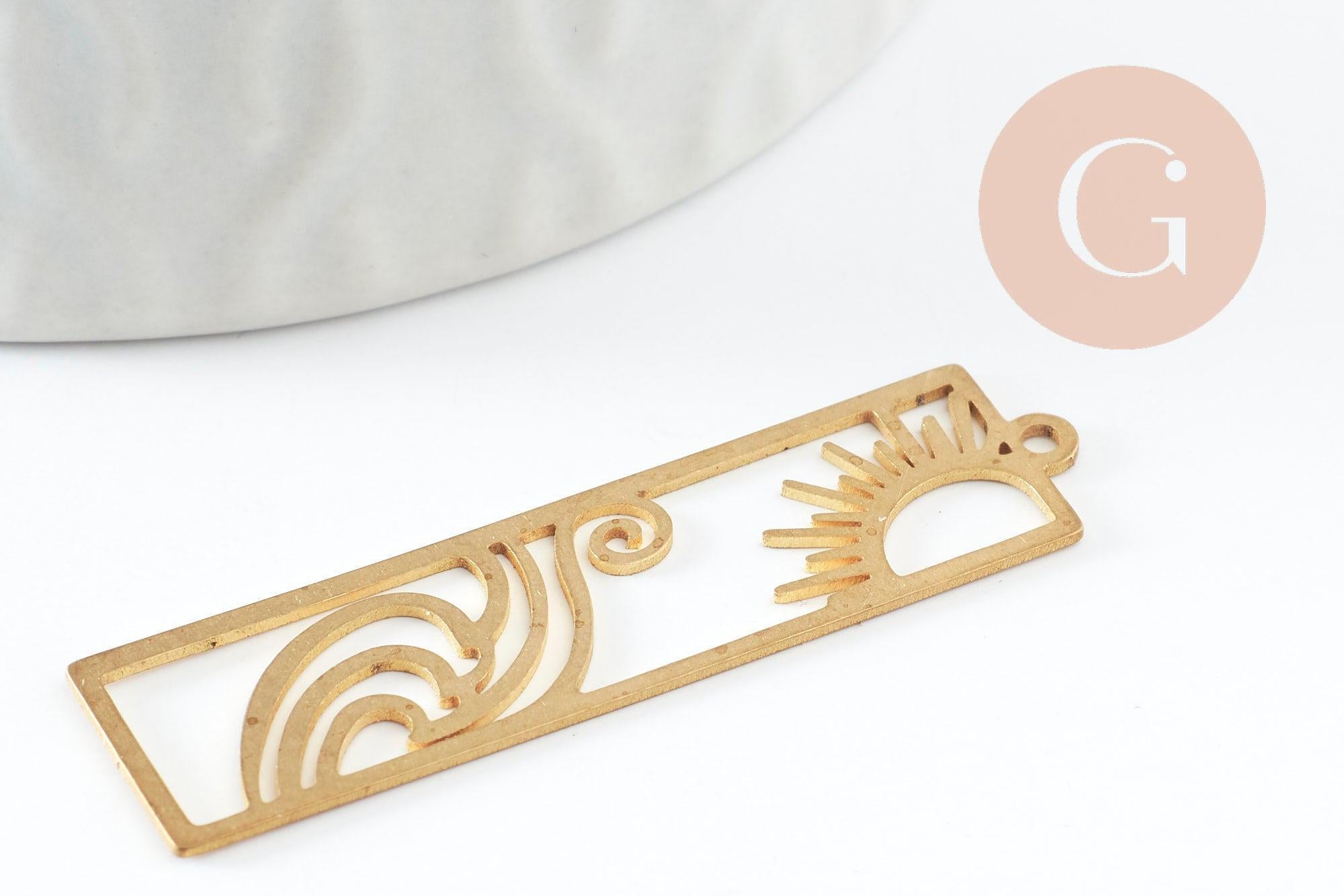 Gingerlily Pendentifs DIY Estampe filigrane soleil 41,5 mm x1