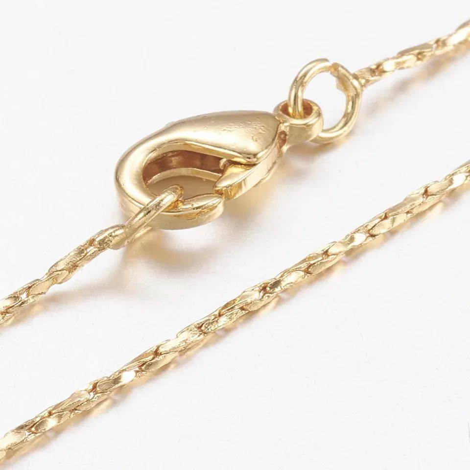 Gingerlily Chaînes pour bijoux DIY G393 chaîne collier dorée 45cm