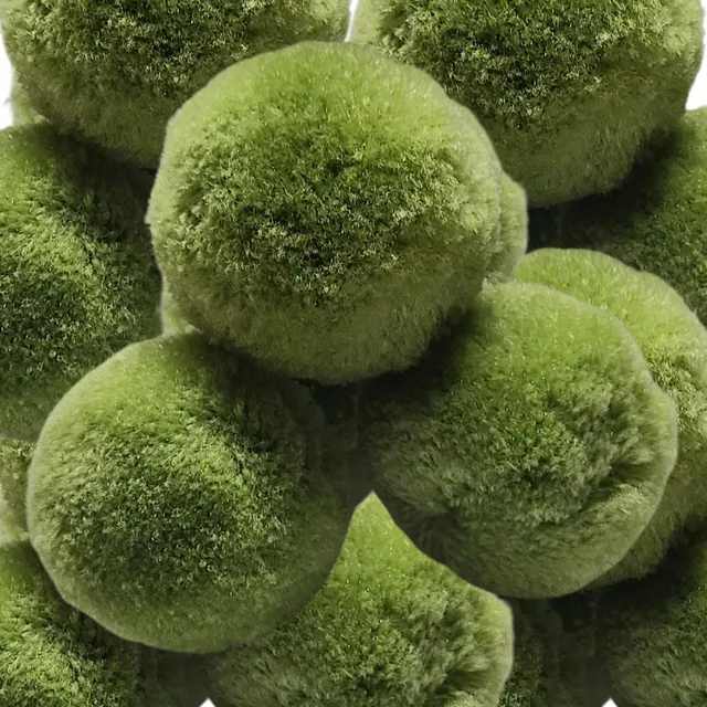 ARTSHOP Chouchou Ball pompon vert tilleul 40 mm