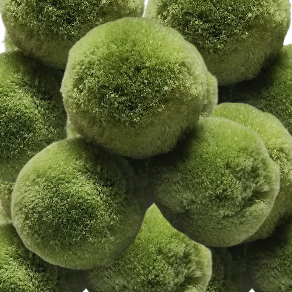 ARTSHOP Chouchou Ball pompon vert tilleul 40 mm