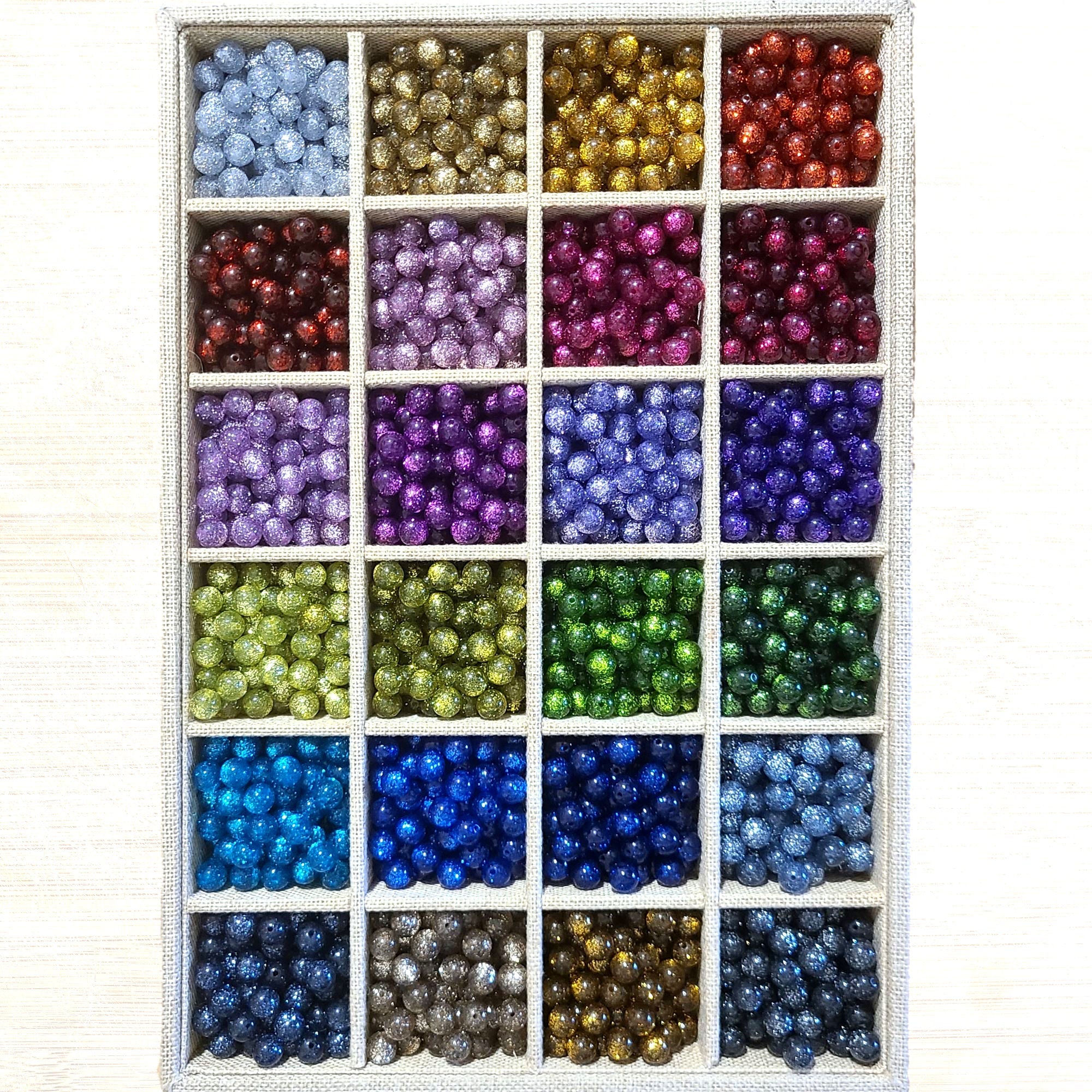 ARTSHOP Boules Glitters perle Polaris 10mm 720 pièces