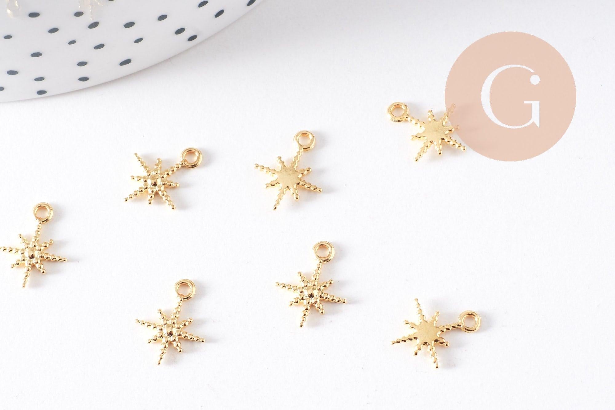 Gingerlily G10287 pendentif étoile nord doré 12,5mm x1