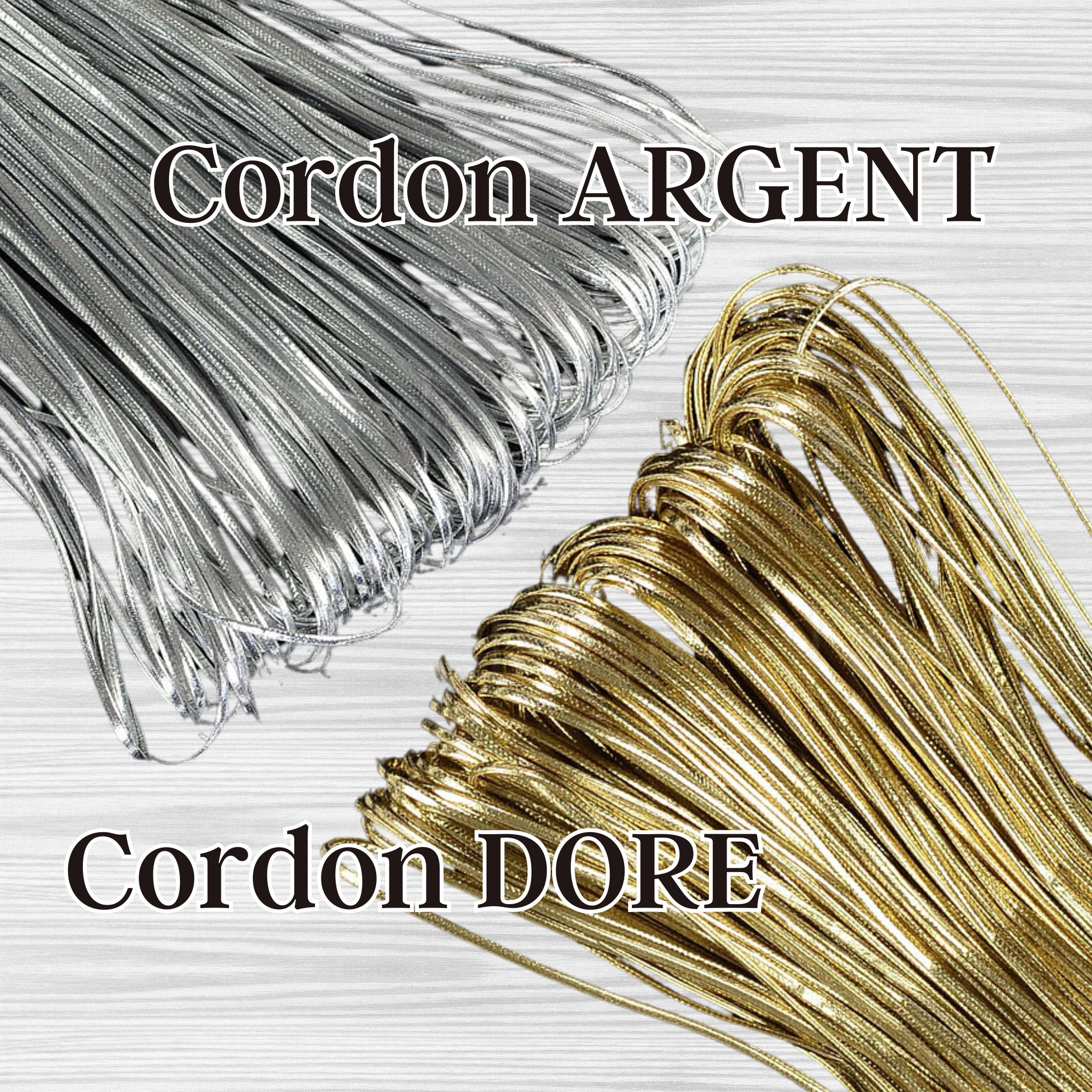 ARTSHOP Fils et Cordons cordon imitation chaîne argent 1 m
