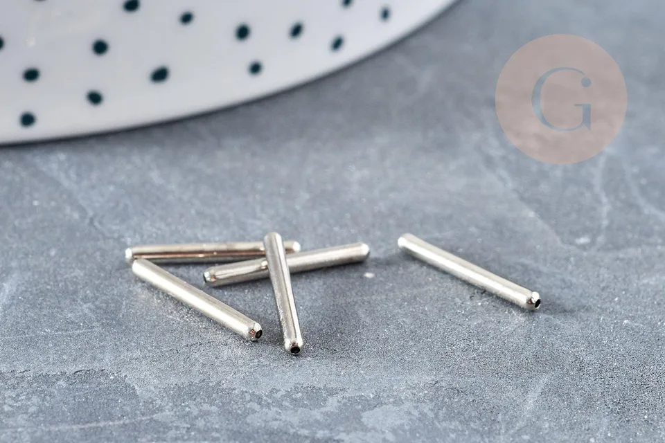 Gingerlily Apprêts G9830 tube laiton platiné 15mm x10
