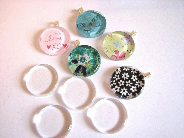 Gingerlily Cabochon verre rond pendentif photo DIY