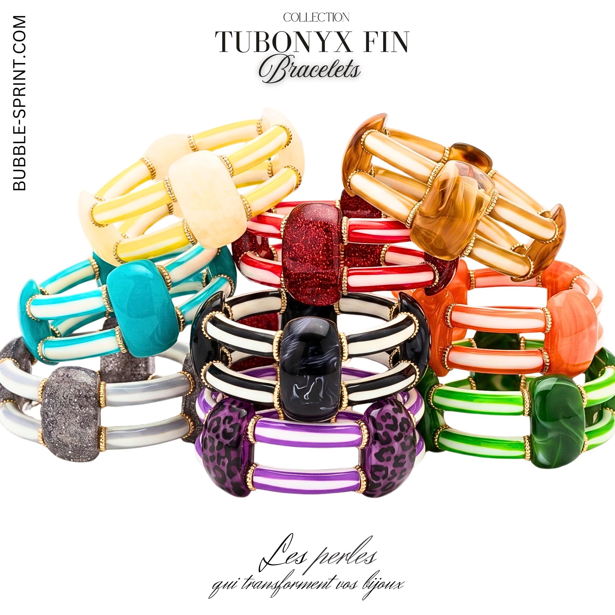 ARTSHOP Tubonyx Fin Bracelet Grany perles bracelet monté