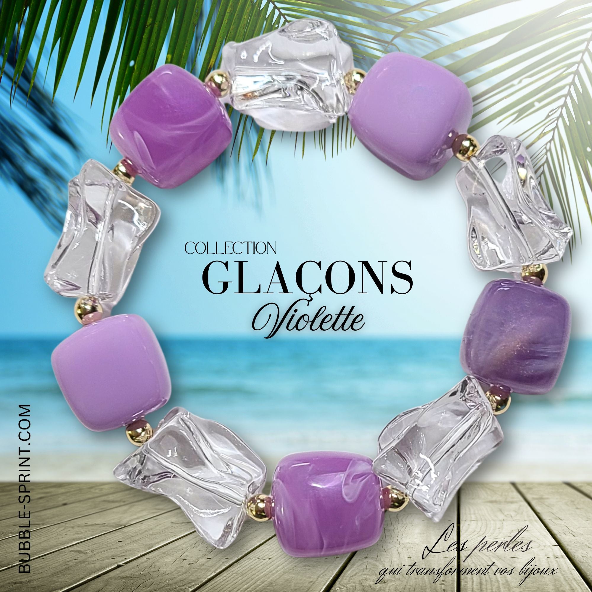 ARTSHOP Glaçons Violette bracelet kit à faire soi-même