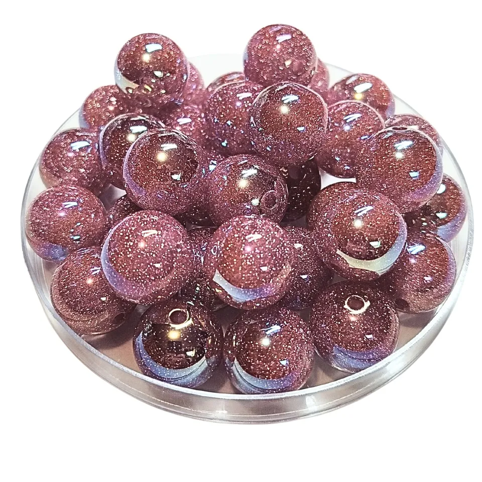 ARTSHOP Boules Glitters 268 Perle glitter framboise 16mm x15
