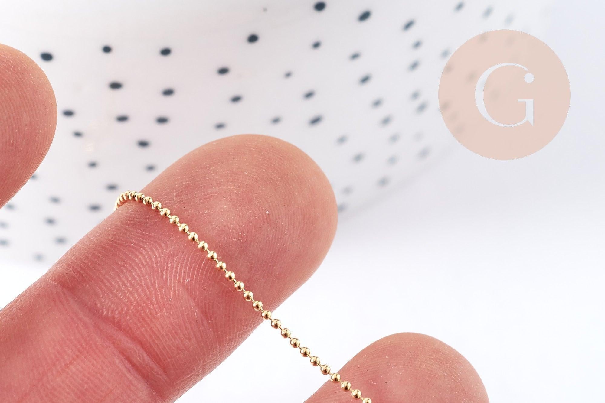 Gingerlily Bracelet chaîne boule G8213 gold-filled doré 17,8cm