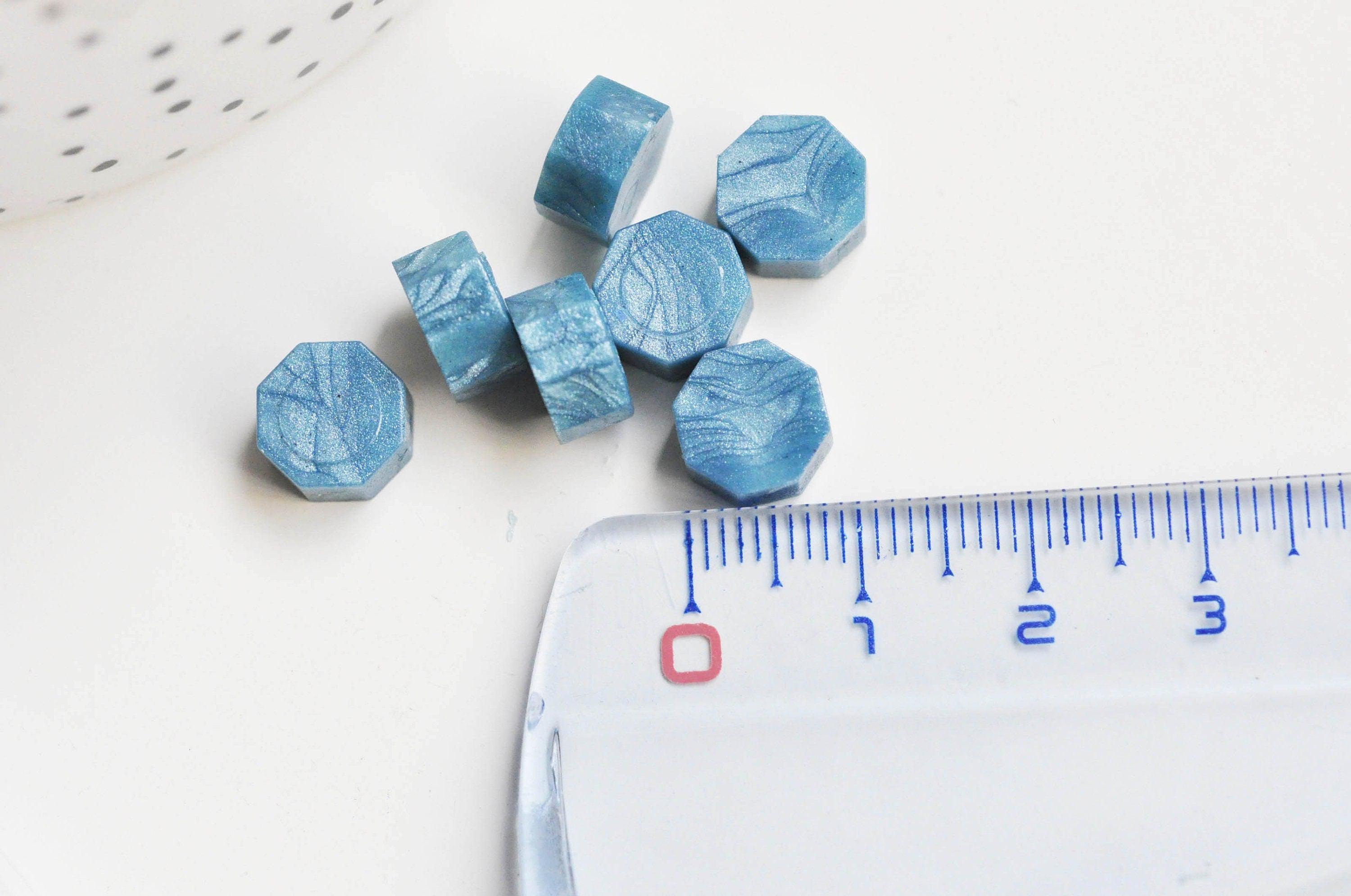 Gingerlily Granulés cire à cacheter cire bleu nacré 100 pcs