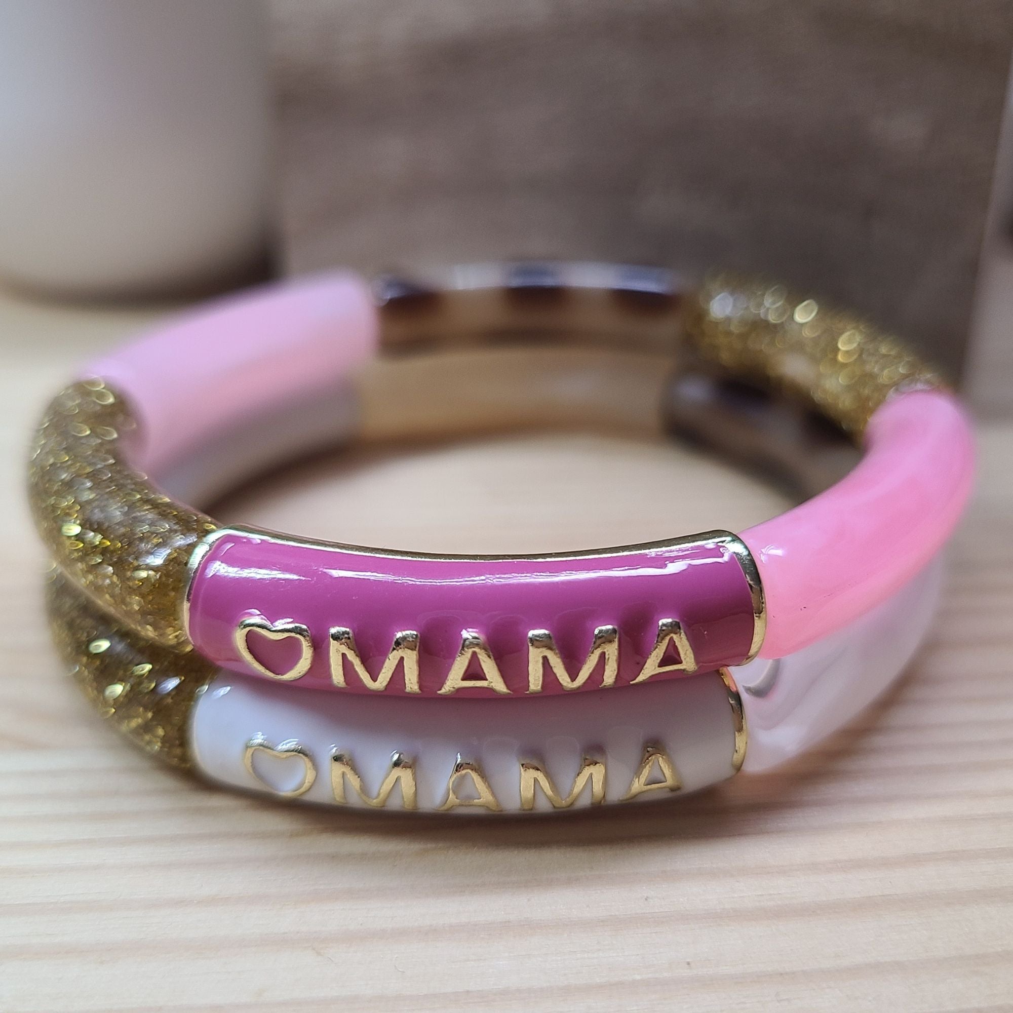ARTSHOP Strass & Émaillés 320 Tube incurvé perle rose 8mm x1