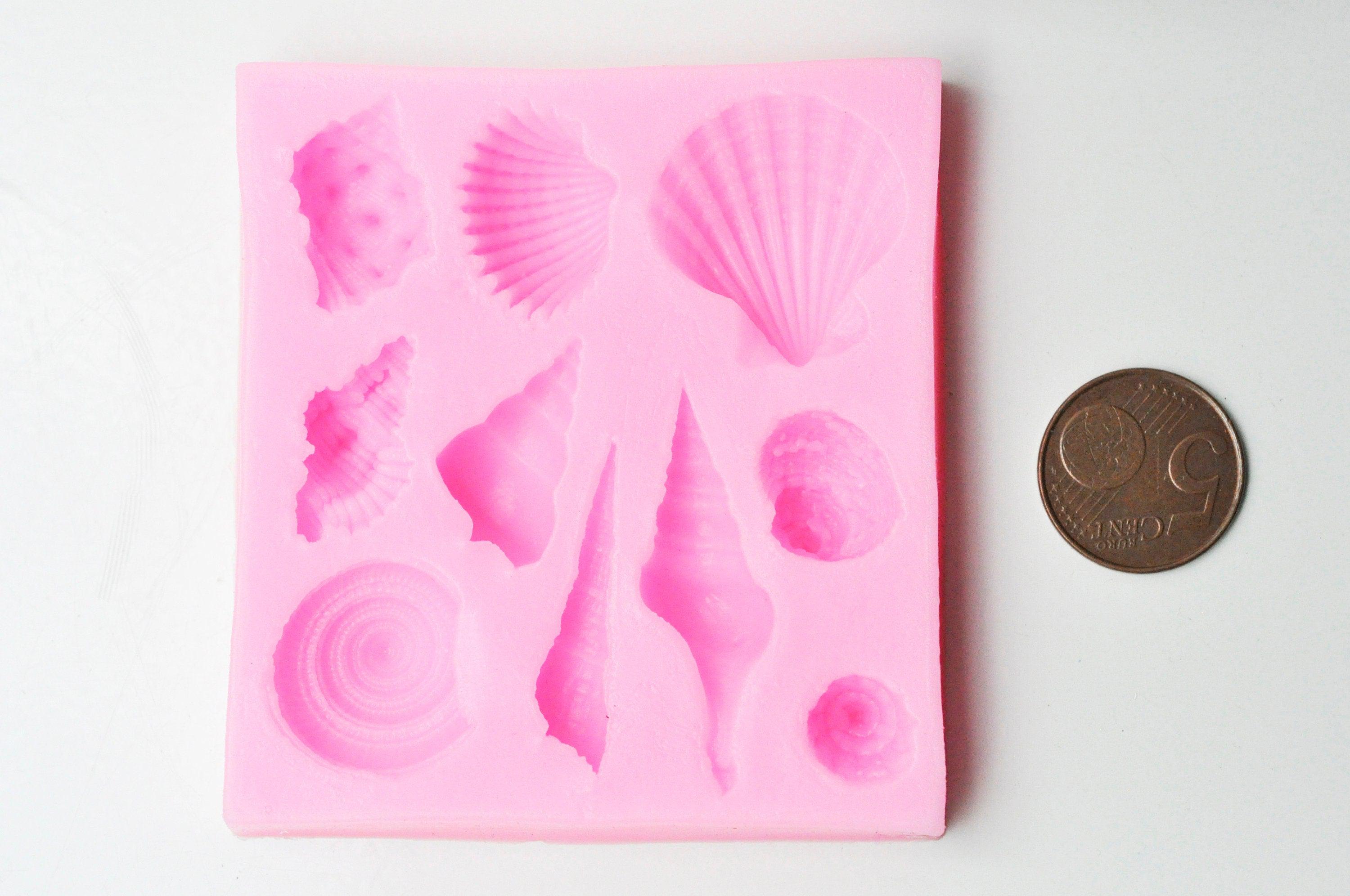 Gingerlily Pâte polymère moule silicone G4077 coquillages 7,6cm