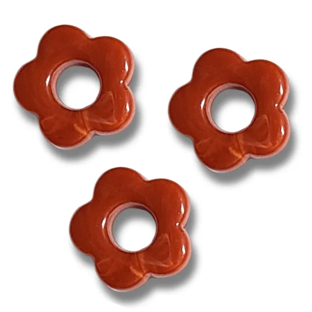 ARTSHOP Flower power 29 fleur cornaline 20mm x1