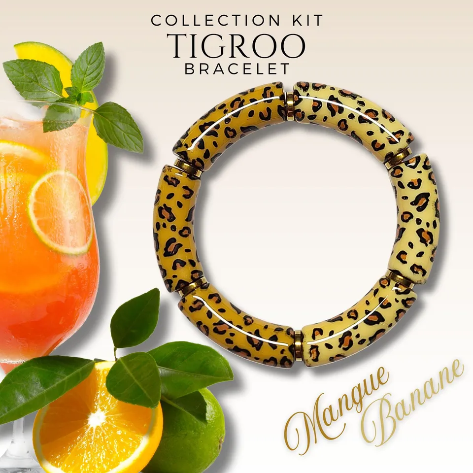 Artshop Kit Bracelet Tigroo Mangue Banane Tubes 12mm