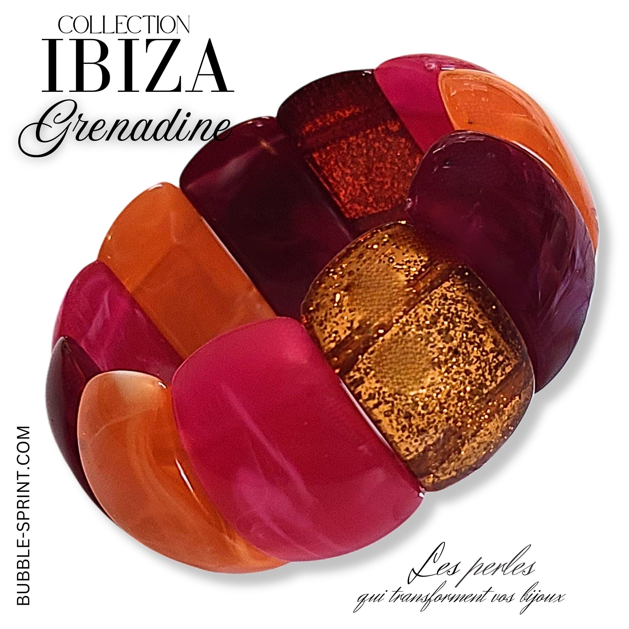 ARTSHOP Chamonyx 37 dôme fuchsia marbré 2 trous x1