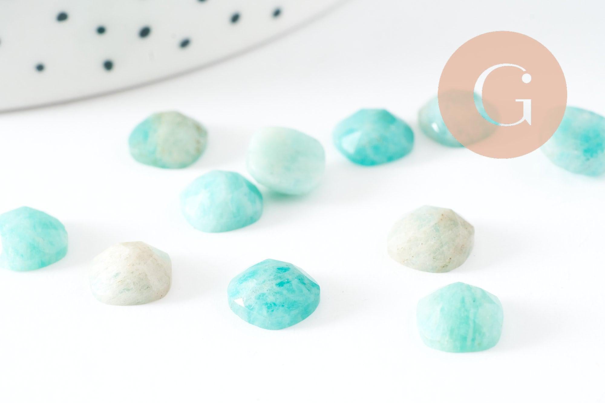 Gingerlily Pierres naturelles G9701 cabochon amazonite 8x8mm carré