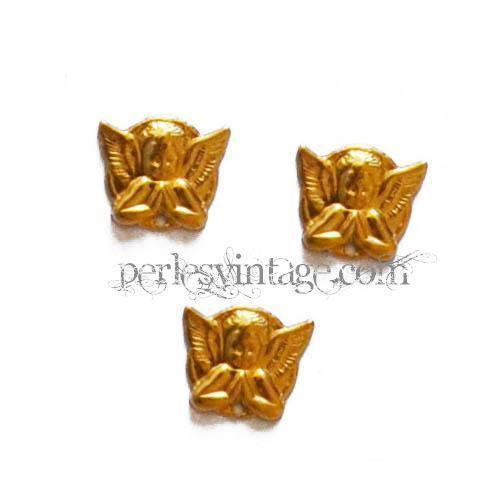 Gingerlily Perles Breloque ange doré 15mm x1 laiton