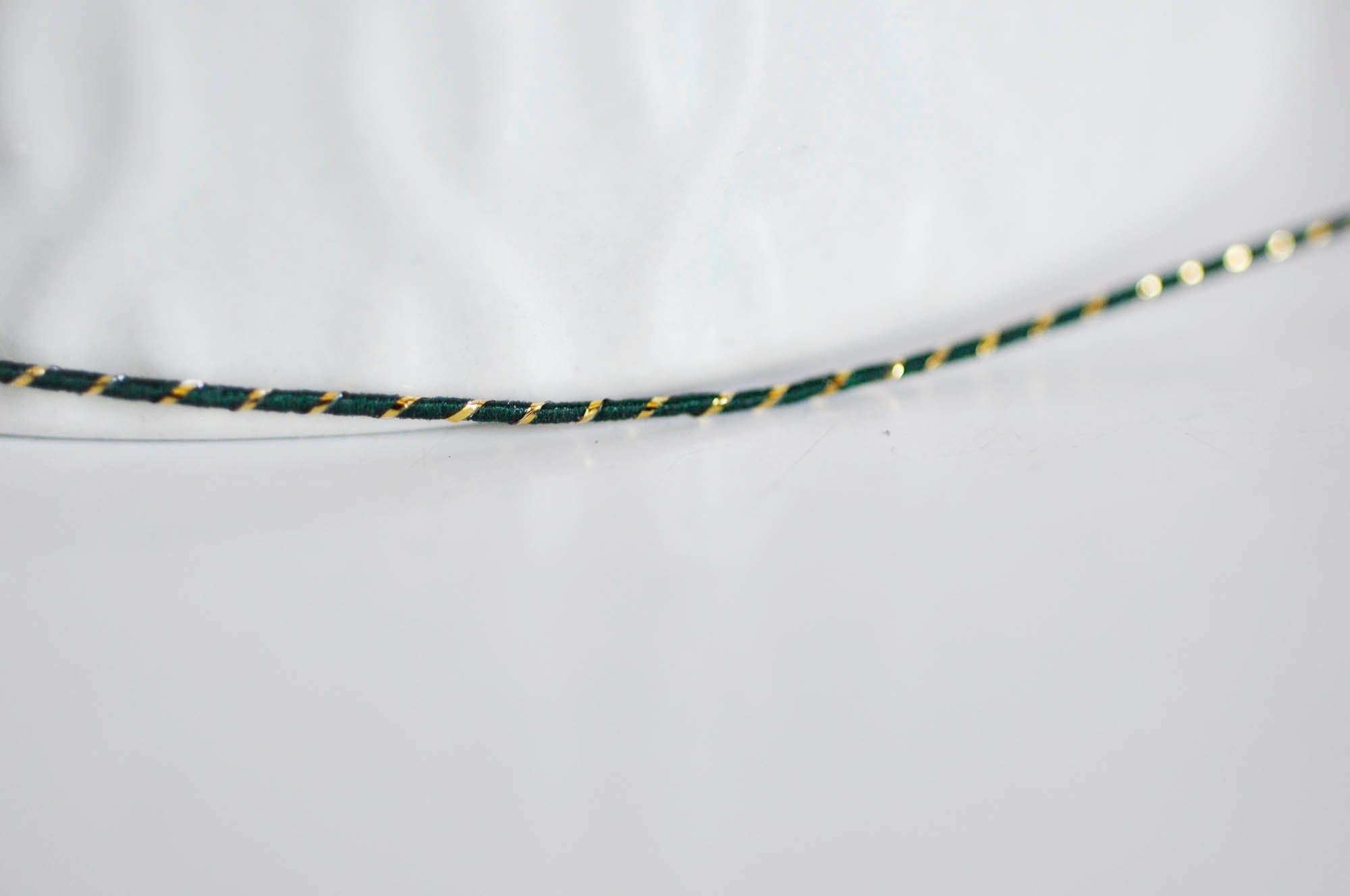 Gingerlily cordon vert foncé or 1,5mm 1 mètre mariage
