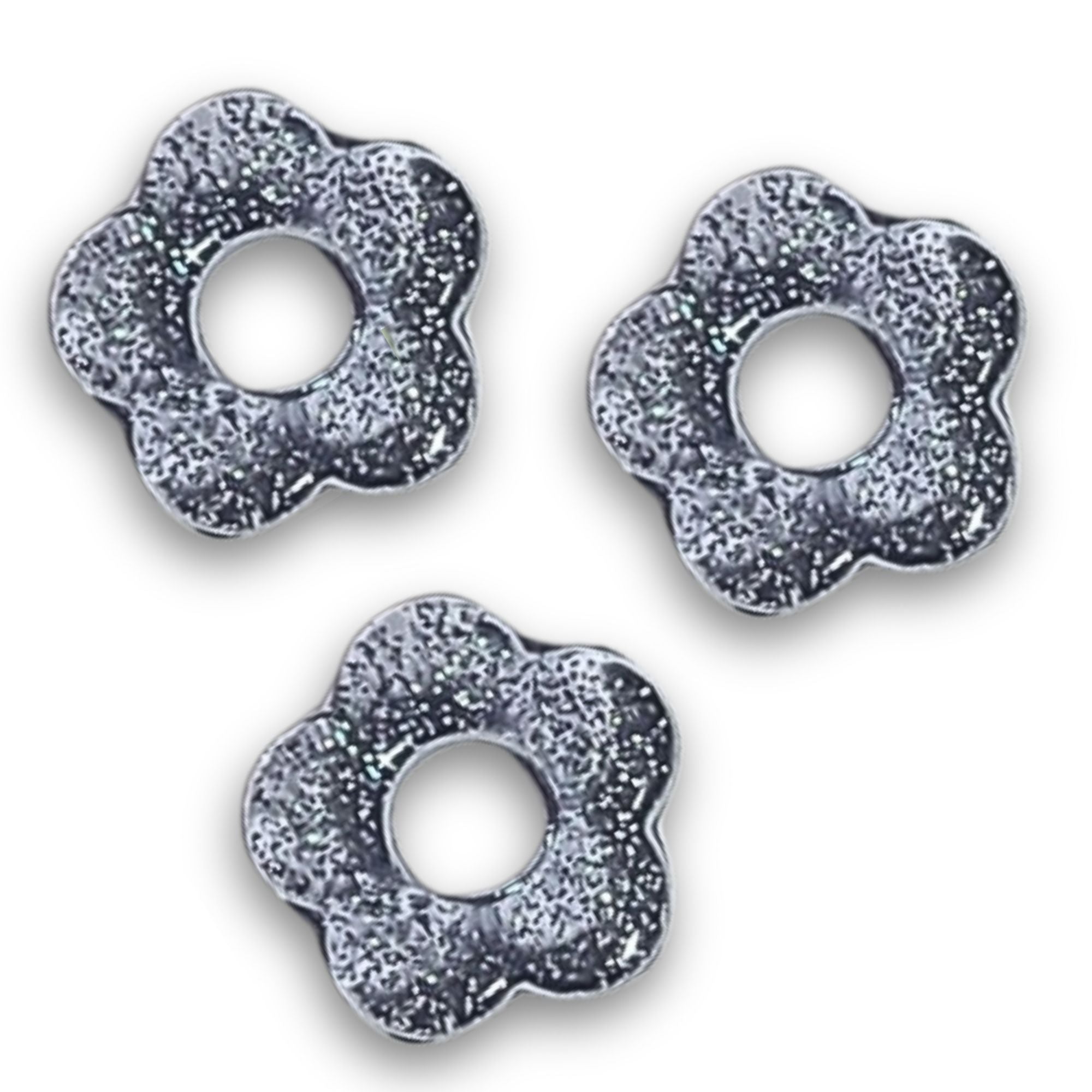 ARTSHOP Flower power n°103 cabochon fleur denim 20mm x10