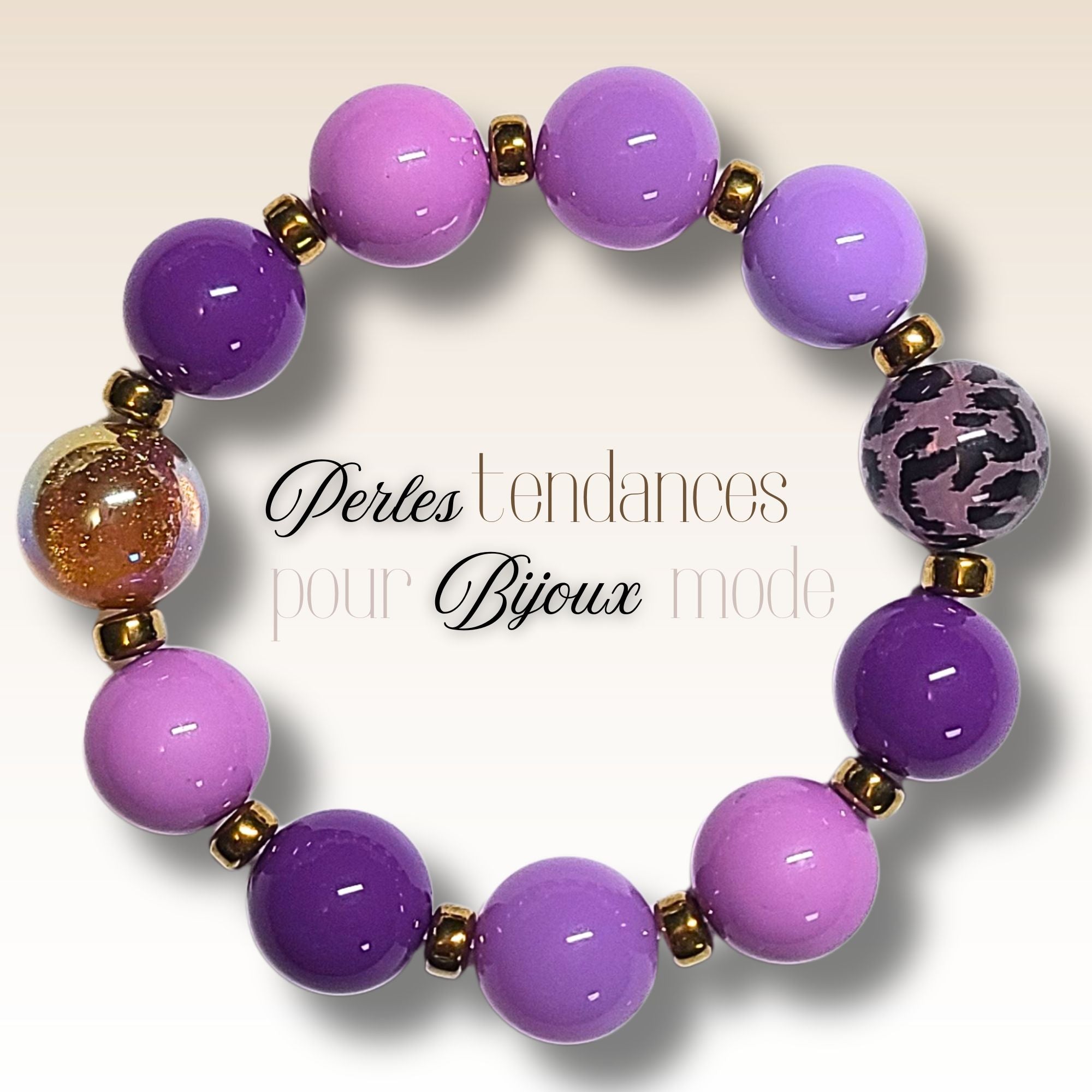 ARTSHOP Boules Glitters 235 perle ambre 16 mm x15 x50