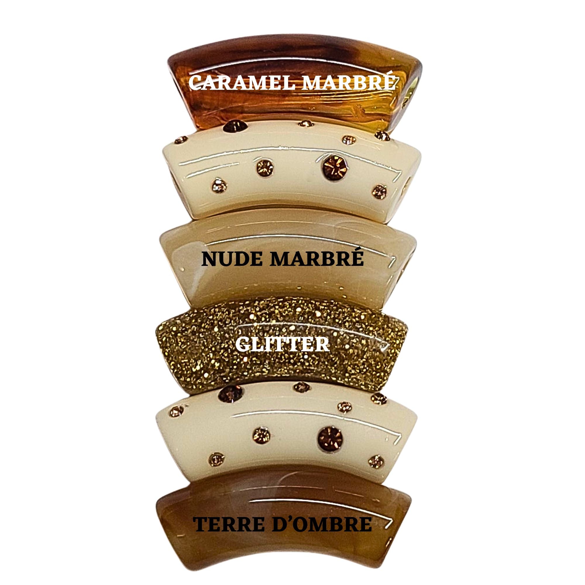 ARTSHOP Camaieu 229 tubes incurvés 12mm marron x6