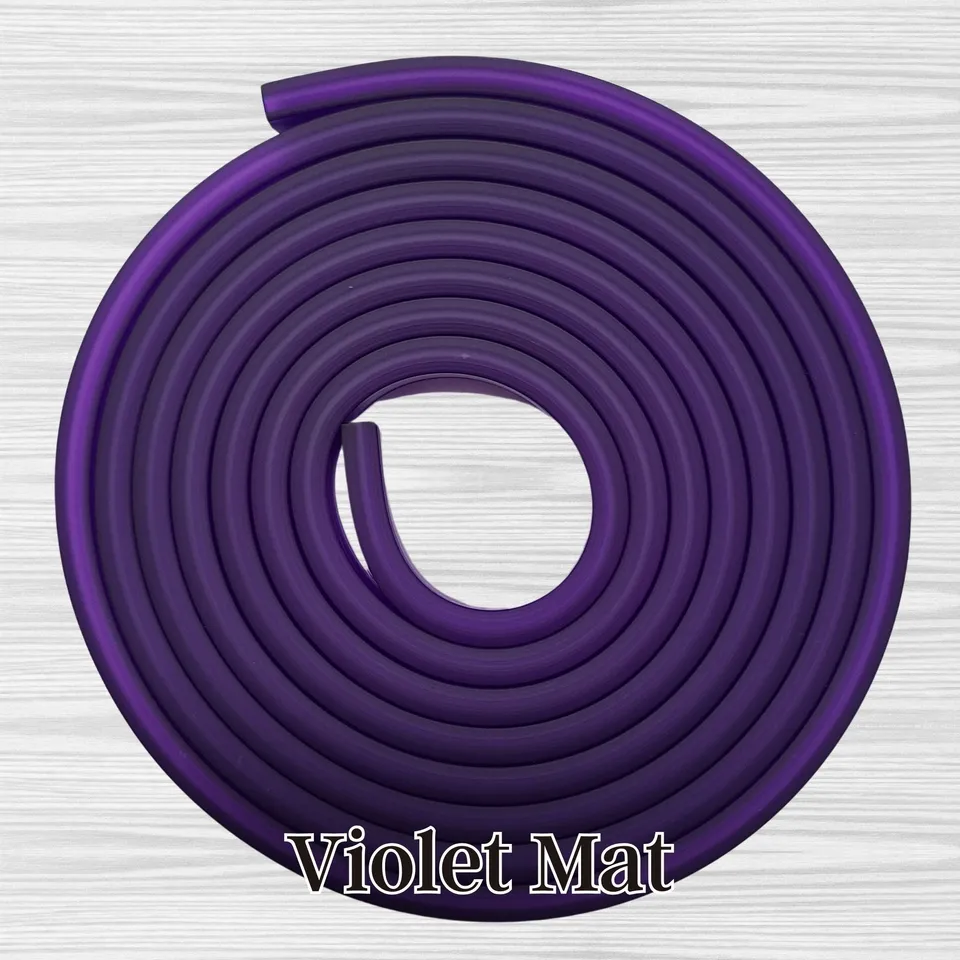 ARTSHOP Gummy tube silicone violet mat 1 mètre