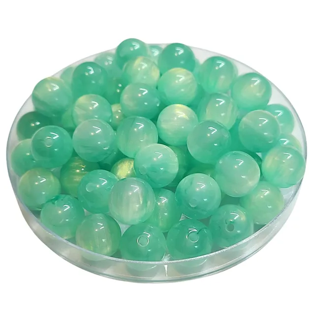 ARTSHOP Boules 12MM 353 perles vert d’eau scintillante x20