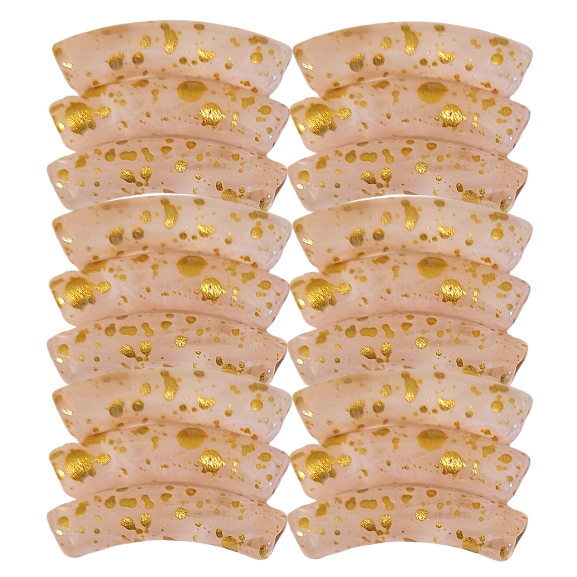 ARTSHOP Tubes 8MM 216 Quartz rose perle résine x6
