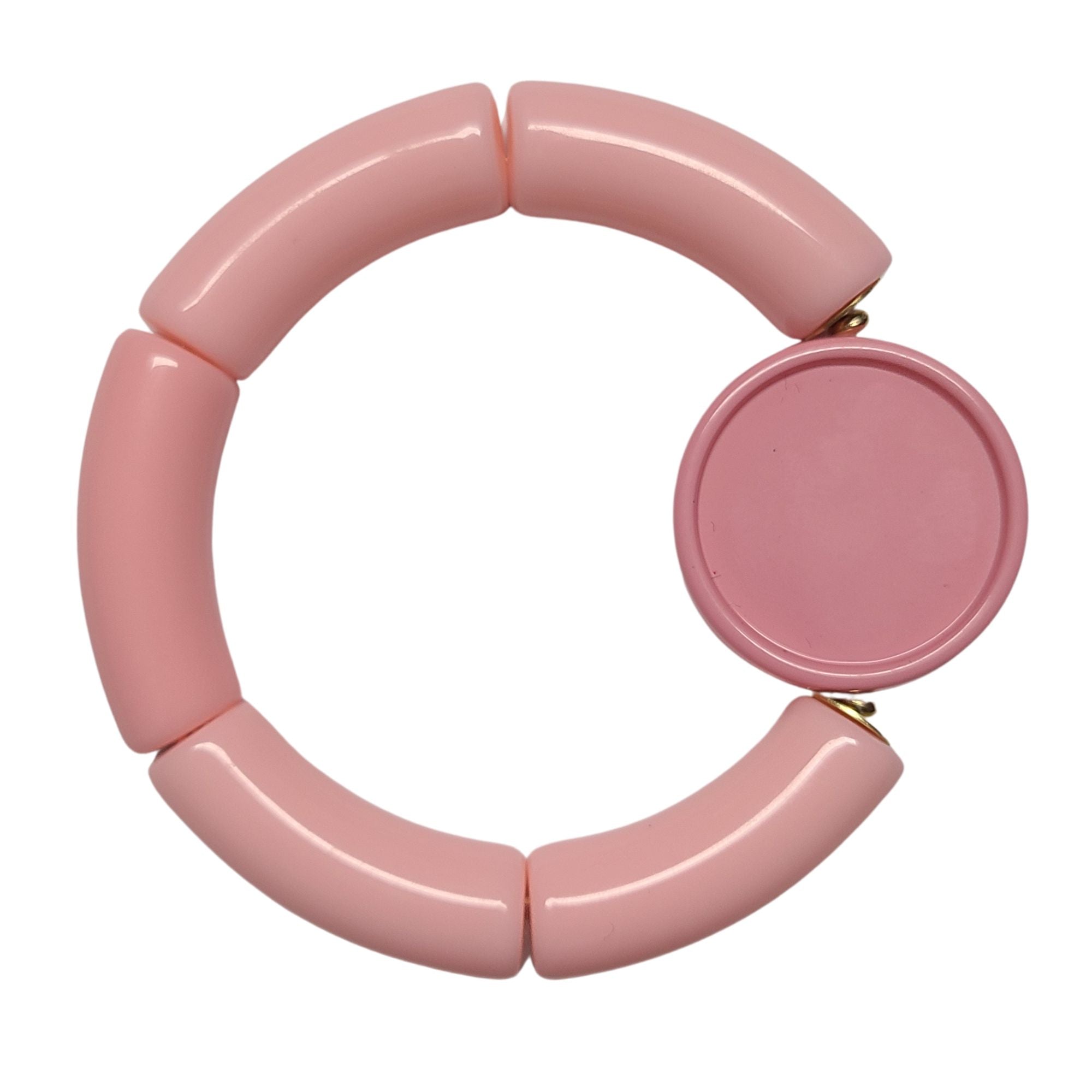 ARTSHOP Apprêts Support cabochon 25MM rose clair x1